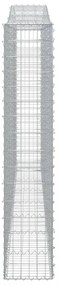 íves horganyzott vas gabion kosár 400x30x160/180 cm
