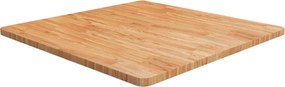 vidaXL világosbarna kezelt tömör tölgyfa négyzet asztallap 80x80x2,5cm