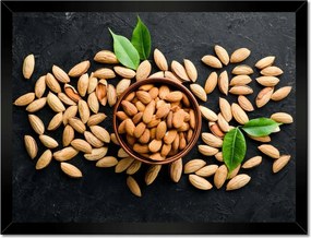 Poszterek keretben 40x30 Mandula egy tálban