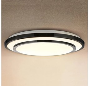 Brilagi Brilagi-LED DimmelhetĆ lĂĄmpa LUCIANO LED/48W/230V 3000-6500K Ăž 39 cm fekete + tĂĄvirĂĄnyĂtĂł BG1343