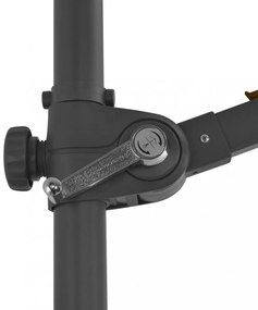 szürkésbarna kültéri napernyő hordozható talppal