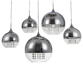 Maytoni P140-PL-170-5-N - Csillár zsinóron FERMI 5xE27/60W/230V króm