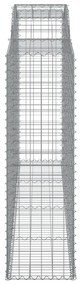 10 db íves horganyzott vas gabion kosár 300x50x160/180 cm