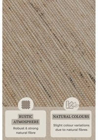 Bézs futószőnyeg 80x200 cm Handloom – Hanse Home