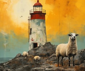 Poszter 60x50cm Fény az örökkévalóság aranyában