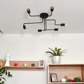 LED Felületre szerelhető csillár TUBE 6xE27/15W/230V