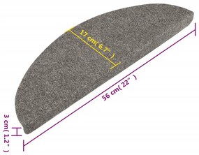 10 db fekete öntapadó lépcsőszőnyeg 56 x 17 x 3 cm