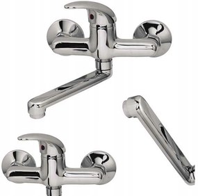 Mosdó Csaptelep Fali Mozgatható Kifolyócső Ciprus Fürdőszoba Kiváló Minőség