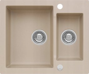 Gránit Mosogató Kétrejű Annie 80 Caffe Latte Szifonnal