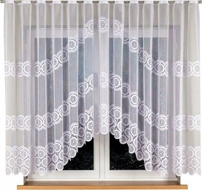 Malwina jacquard mintás függöny, 018535, 310x160cm (kész) íves