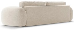 Bézs zsenília kinyitható-tárolóhelyes kanapé 262 cm Tonale – Cosmopolitan Design