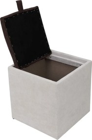 Box puff - K08/K07 szövet - krém/barna R