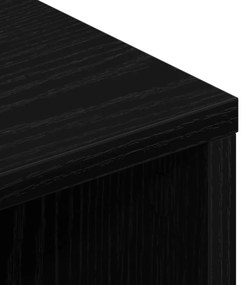 TV Szekrény Fekete 90x35x35 cm Mérnöki Fa