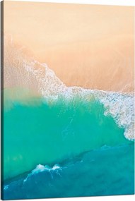 Vászonkép Hullámok Vízpart Homok 80x120 cm Ideális ajándék