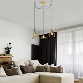 Aranyszínű függőlámpa Mezopotamya – Opviq lights