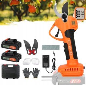 Metszőolló Akkumulátoros Elektromos Kerti Olló 2X 2000mAh 21V Ágakhoz