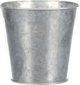 Fém virágtartó szív mintával ezüst-fehér