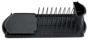 WENKO 54767100 - Csepegtetőtálca BASIC 47,5x26,5 cm fekete