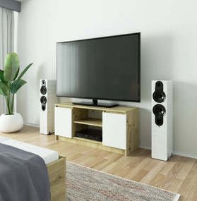 TV asztal Kapono (artisan tölgy  + fehér). Akció -13%. 1070712