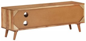 tömör akácfa TV-szekrény 112 x 30 x 40 cm
