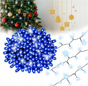 Karåcsonyfa Låmpa 100LED Kék Zwe/wew Flash Fehér kb. 8M
