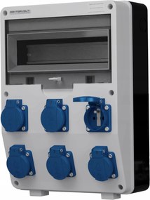 ĂpĂtĆipari kapcsolĂłszekrĂ©ny 6x230V aljzat Mennekes elektromos doboz erbetka