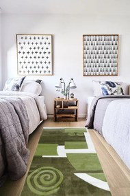 Mátra Modern Zöld Szőnyeg Nyírt