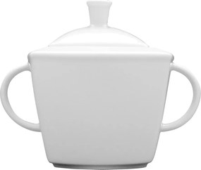 Lubiana Cukortartó Porcelán Fedéllel 300 ml Victoria Fehér