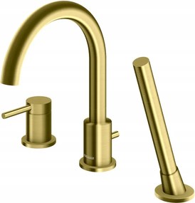 Kádtöltő csaptelep Axel Brushed Gold kefe arany forgatható kifolyócső QB241AGDB