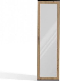 Aldabra Duo tükrös szekrény, 50x180x35 cm, antracit-tölgy