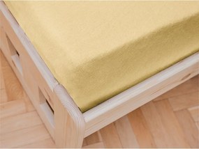 Jersey gyerek lepedő 60x120 cm sárga
