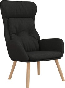 vidaXL fekete szövet pihenőfotel