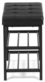 Fekete Fém Cipős Szekrény. ABO-W2012 BK