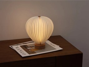 Fehér LED dimmelhető asztali lámpa papír búrával (magasság 20 cm) Aeris – Gingko