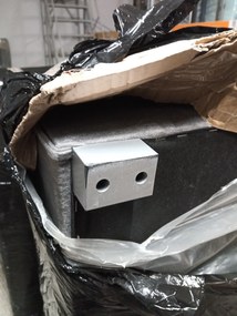 AKCIÓ sötétszürke kinyitható sarokkanapé CAVELO, kétoldalas II. osztály