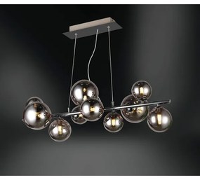 Wofi 6014.10.24.9000 - VILLA LED csillár 10xG9/3W/230V fekete/krom