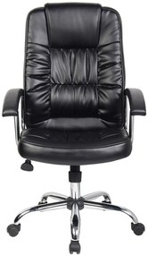 Ergonomikus irodai szék, Bedora Abraj, ökológiai bőr, fekete