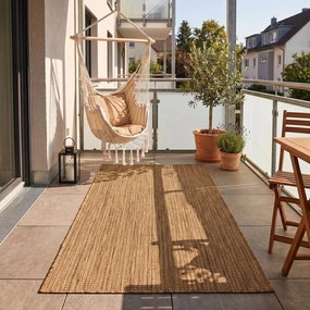 Barna kültéri-beltéri szőnyeg 80x150 cm Mira 1450 – Ayyildiz Carpets