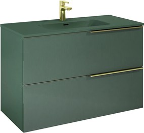 Elita Soho szekrény 100x45.3x63.5 cm Függesztett, mosdó alatti zöld 169085
