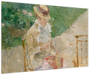 Kép - Berthe Morisot, Young Woman Knitting, reprodukciók (90x60 cm)