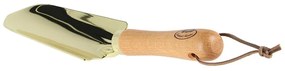 Rozsdamentes acél ásó, kőrisfa nyéllel, arany színű, 32 cm