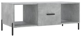 Betonszürke szerelt fa dohányzóasztal 102 x 50 x 40 cm