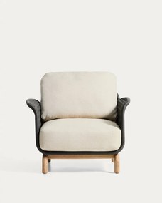 Bézs párnázott kerti fotel Alipa – Kave Home