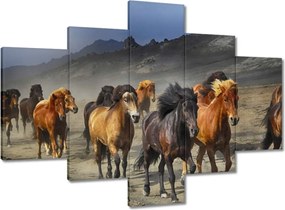 Våszonkép 100x70 Vadlócsorda