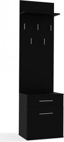 Akasztó Cipősszekrény Duo Fekete 180x50x35 CM Előszoba Folyosó