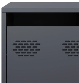 antracit hidegen hengerelt acél TV-szekrény 101,5x39x43,5 cm