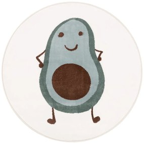 Mentazöld-elefántcsont színű gyerek szőnyeg ø120 cm Avocado Mint – FD