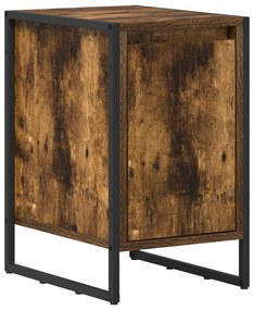 vidaXL Éjjeli asztal 2 pcs Füstös tölgy 39,5 x 30 x 50 cm Faanyag