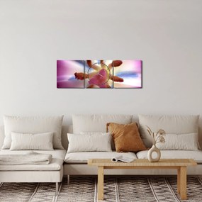 Kép - Tulipán virág részletesen (órával) (90x30 cm)