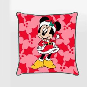 Disney Minnie Holly Karácsony párnahuzat 40x40 cm Velúr